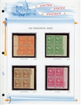 USA Scott 803-834 MNH Complete Set of Plate Blocks, 1938 Prexies (SCV $671)