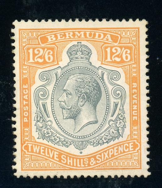 Bermuda Scott 97 MH F-VF, 1932 12sh6p KGV Issue (SCV $240)