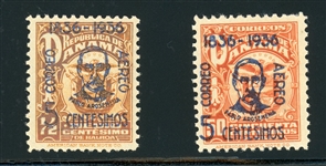 Panama Scott C19 MH F-VF, 1936 Surcharge, 2005 Rendon Certificate (SCV $400)