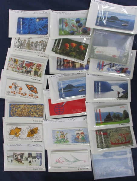 Norway Mint Dealer Stock - Stamps, Souvenir Sheets & Booklets (Est $500-600)