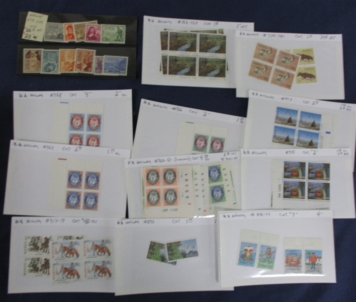 Norway Mint Dealer Stock - Stamps, Souvenir Sheets & Booklets (Est $500-600)