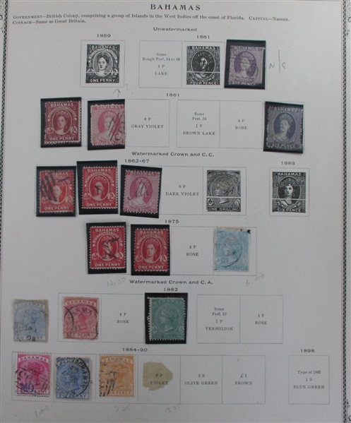British B-C Countries on Scott Pages (Est $600-700)