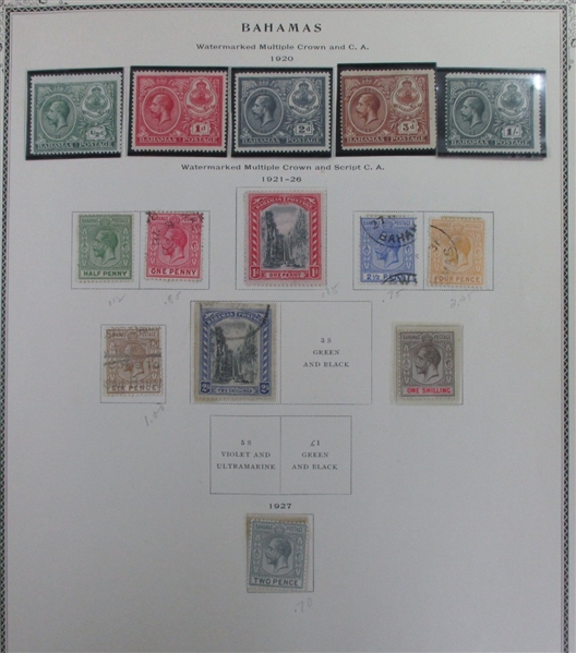 British B-C Countries on Scott Pages (Est $600-700)