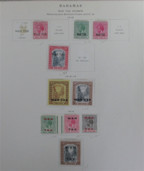 British B-C Countries on Scott Pages (Est $600-700)