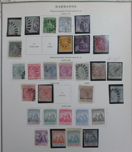 British B-C Countries on Scott Pages (Est $600-700)