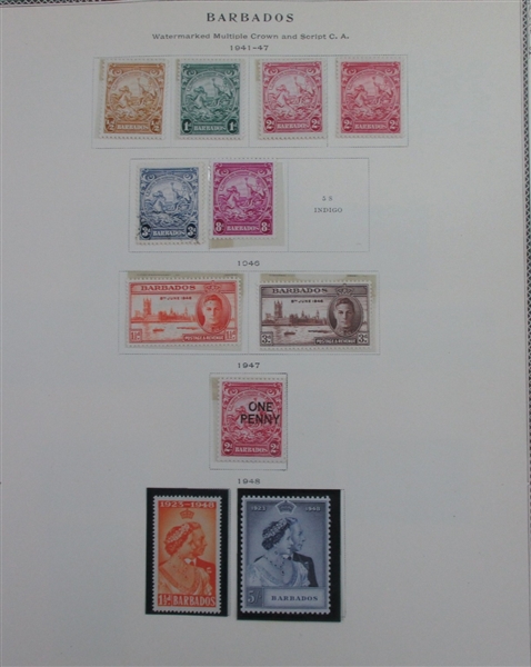 British B-C Countries on Scott Pages (Est $600-700)