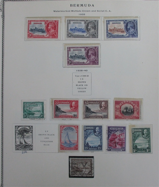 British B-C Countries on Scott Pages (Est $600-700)