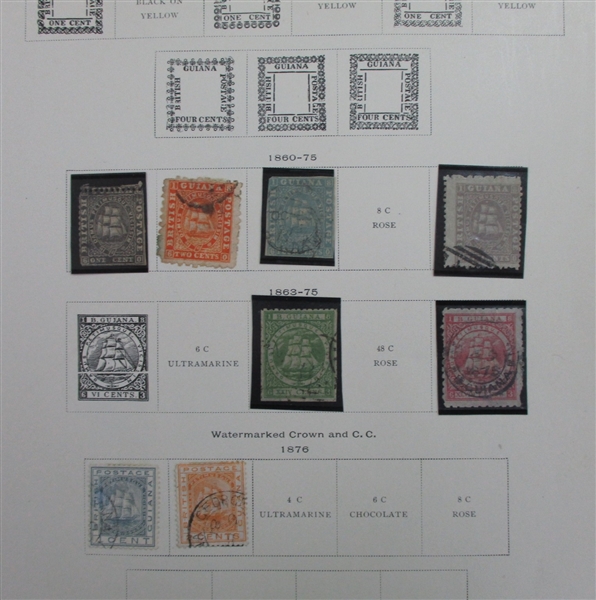 British B-C Countries on Scott Pages (Est $600-700)