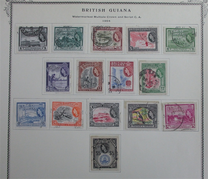 British B-C Countries on Scott Pages (Est $600-700)