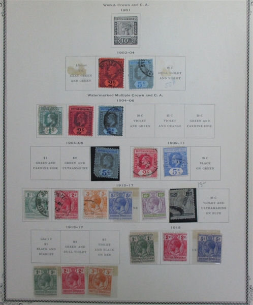 British B-C Countries on Scott Pages (Est $600-700)