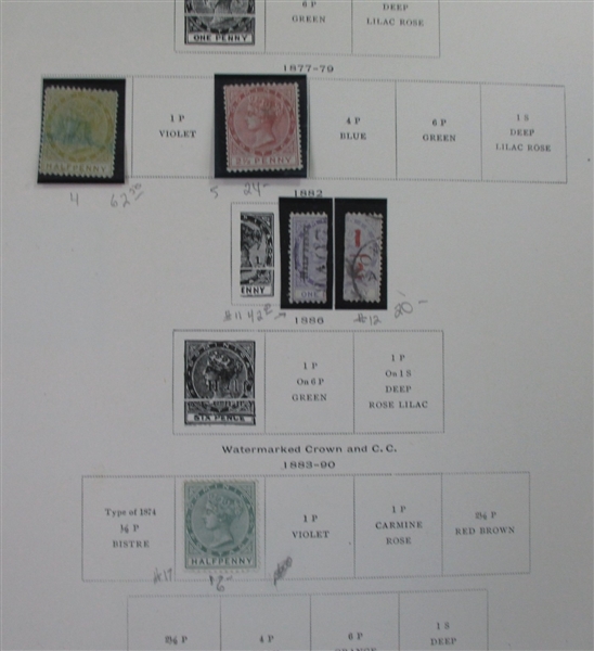 British D-N Countries on Scott Pages (Est $600-700)