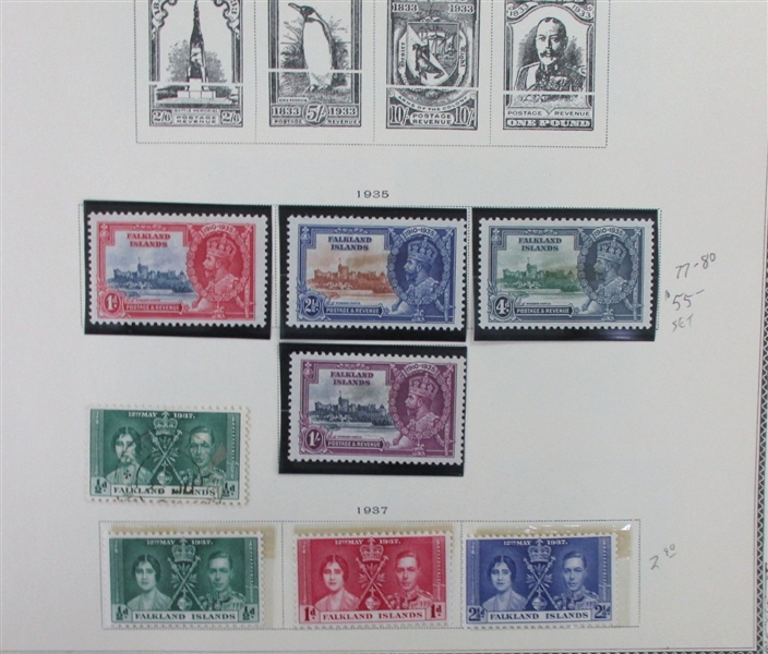 British D-N Countries on Scott Pages (Est $600-700)