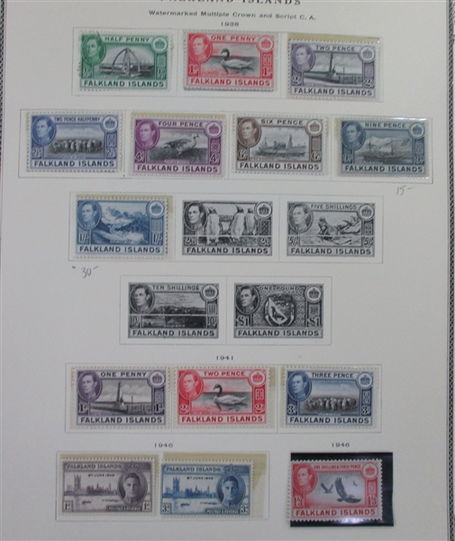 British D-N Countries on Scott Pages (Est $600-700)