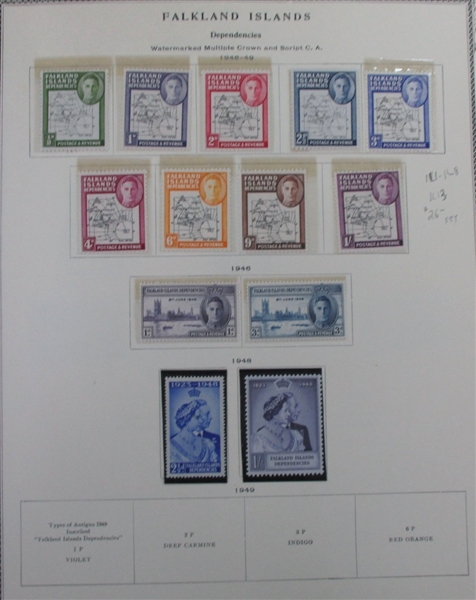 British D-N Countries on Scott Pages (Est $600-700)
