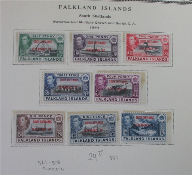 British D-N Countries on Scott Pages (Est $600-700)
