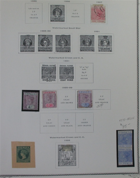 British D-N Countries on Scott Pages (Est $600-700)