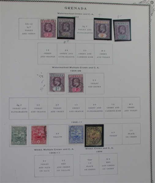 British D-N Countries on Scott Pages (Est $600-700)
