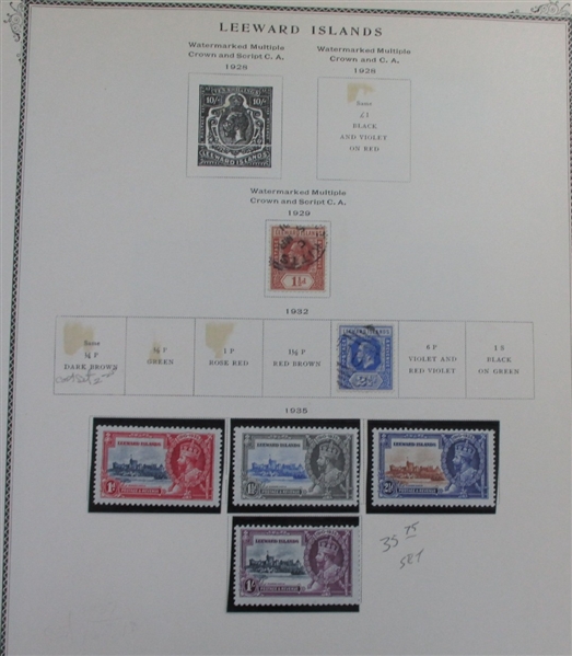 British D-N Countries on Scott Pages (Est $600-700)