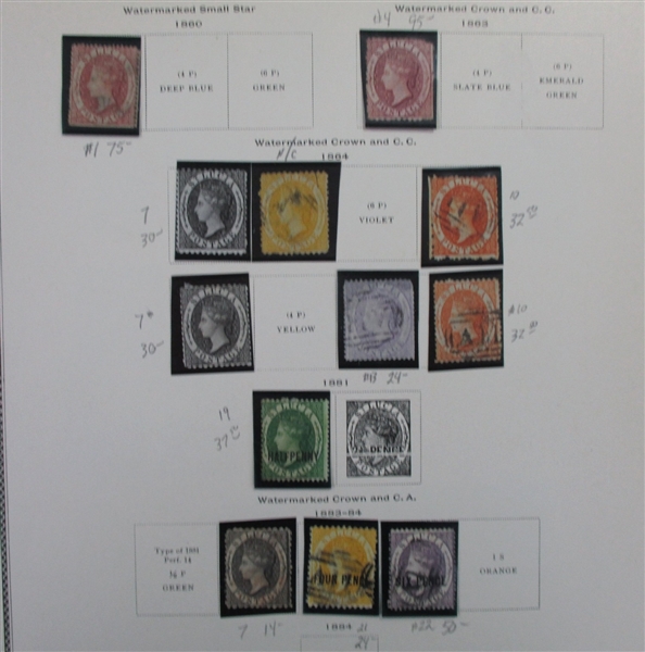 British S-V Countries on Scott Pages (Est $400-500)