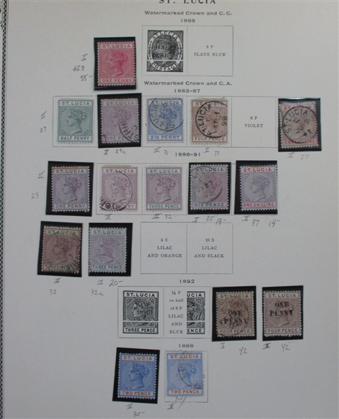 British S-V Countries on Scott Pages (Est $400-500)