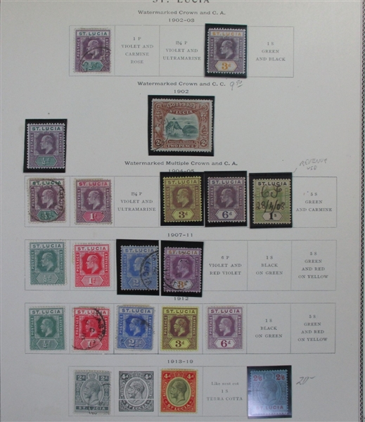 British S-V Countries on Scott Pages (Est $400-500)