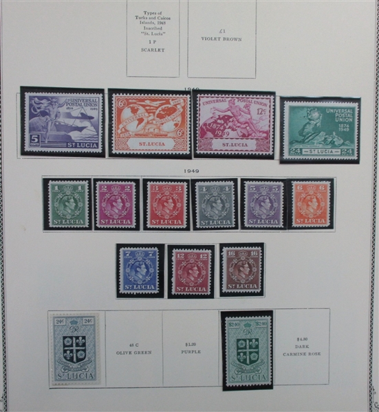 British S-V Countries on Scott Pages (Est $400-500)