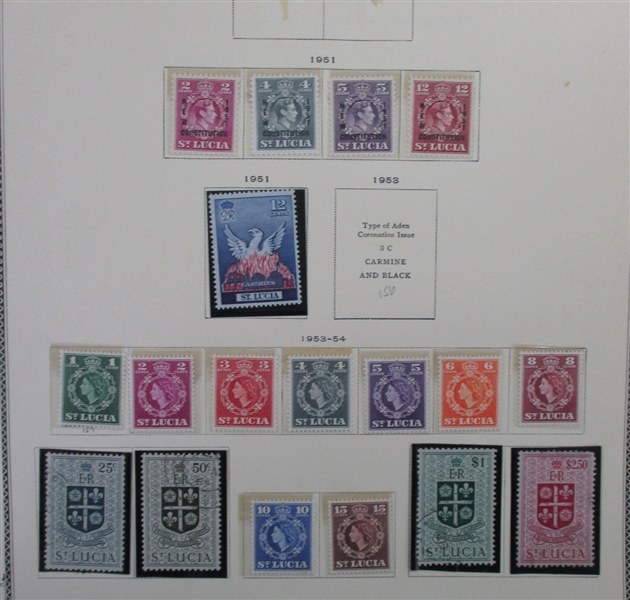 British S-V Countries on Scott Pages (Est $400-500)