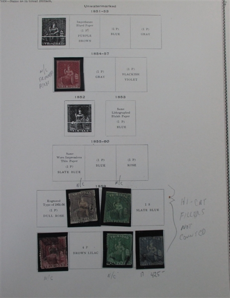 British S-V Countries on Scott Pages (Est $400-500)