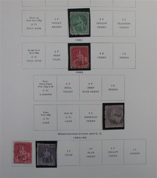 British S-V Countries on Scott Pages (Est $400-500)