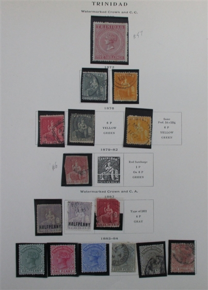British S-V Countries on Scott Pages (Est $400-500)
