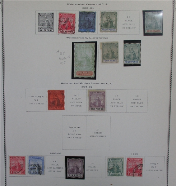 British S-V Countries on Scott Pages (Est $400-500)