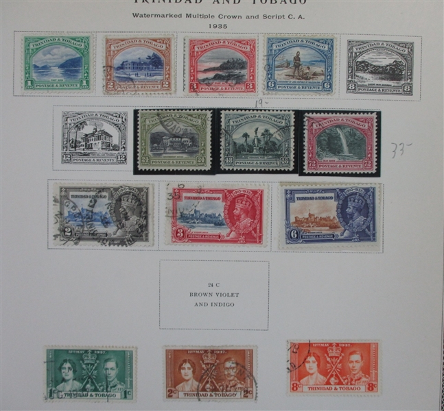 British S-V Countries on Scott Pages (Est $400-500)