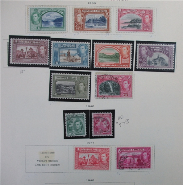 British S-V Countries on Scott Pages (Est $400-500)