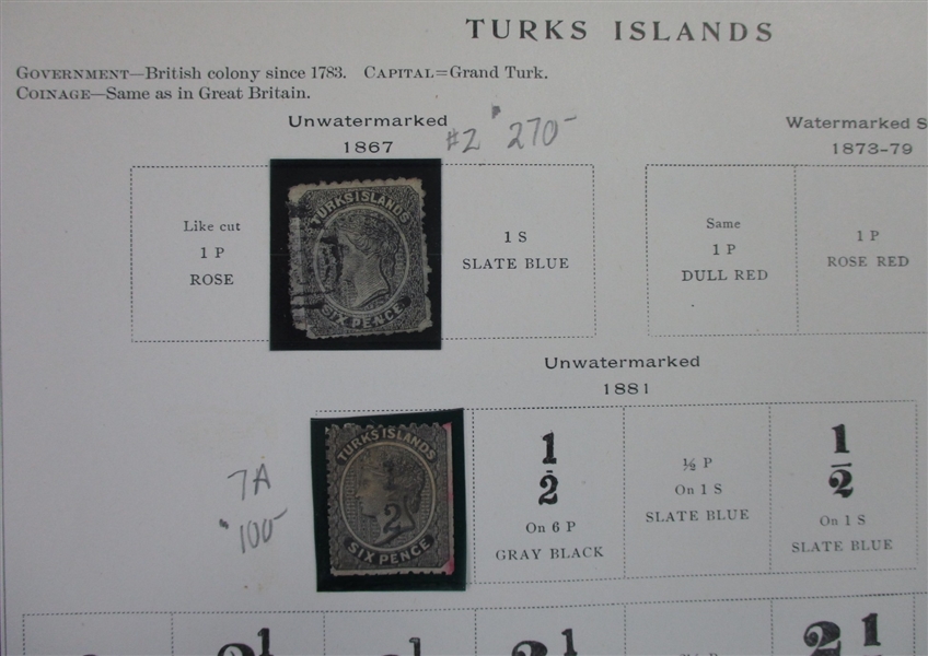 British S-V Countries on Scott Pages (Est $400-500)