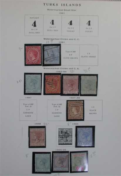 British S-V Countries on Scott Pages (Est $400-500)