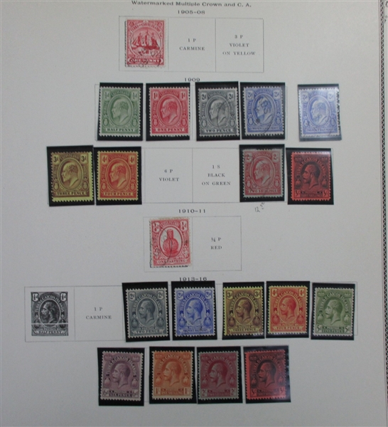 British S-V Countries on Scott Pages (Est $400-500)