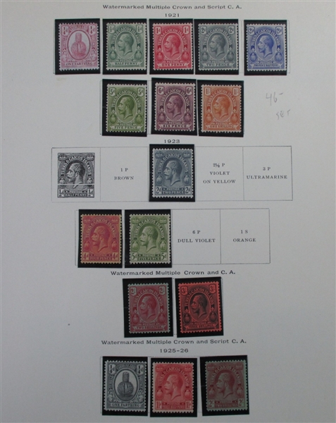 British S-V Countries on Scott Pages (Est $400-500)