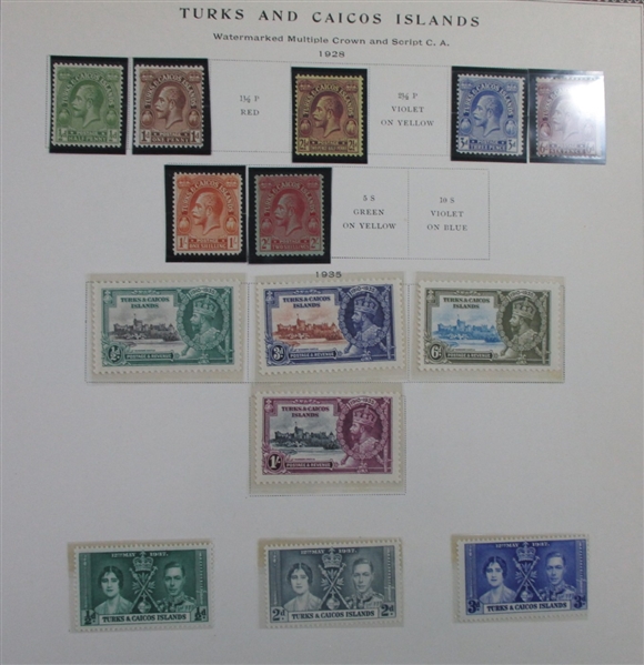 British S-V Countries on Scott Pages (Est $400-500)