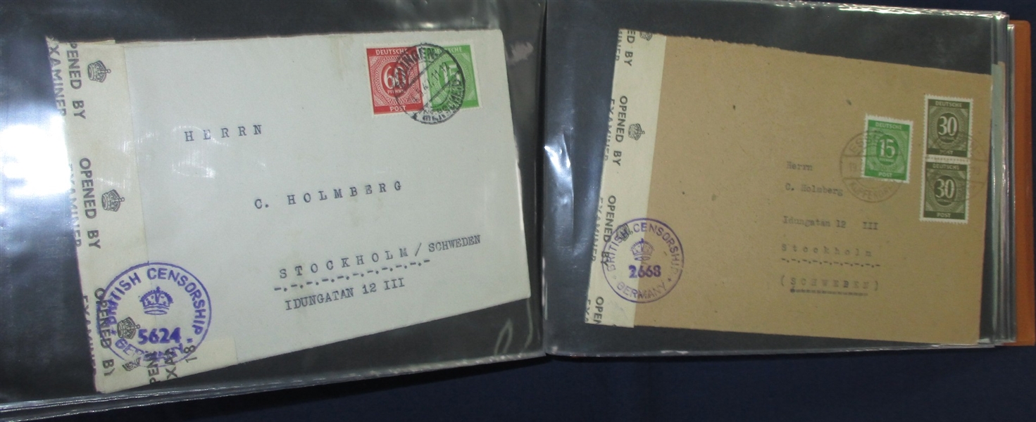 German Cover/Card Group - Post WWII German Occupation (Est $200-300)