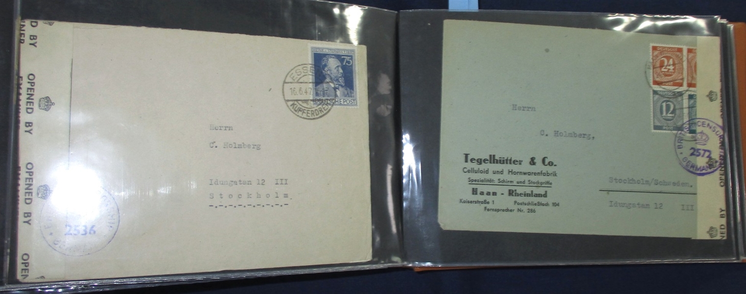 German Cover/Card Group - Post WWII German Occupation (Est $200-300)