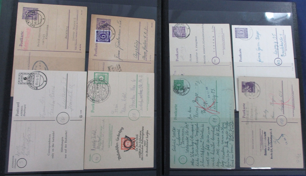 German Cover/Card Group - Post WWII German Occupation (Est $150-200)