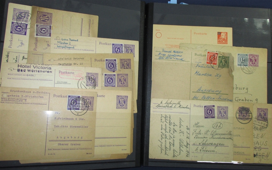 German Cover/Card Group - Post WWII German Occupation (Est $150-200)