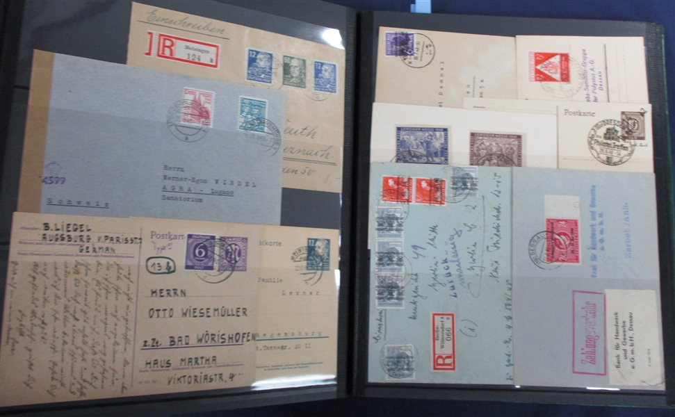 German Cover/Card Group - Post WWII German Occupation (Est $150-200)