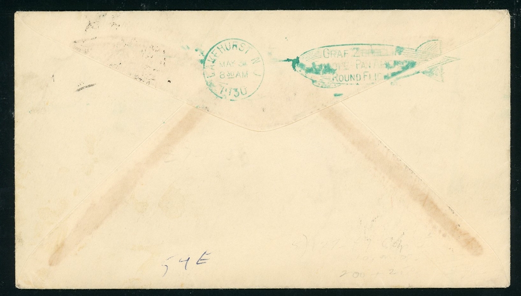 Brazil 1930 Zeppelin Flight Cover (SCV $150)
