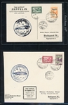 Hungary 1931 Zeppelin Card and Cover (Est $150-200)