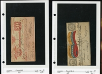 Colombia and States Insured Letter Stamps, 10 Different (Est $90-120)
