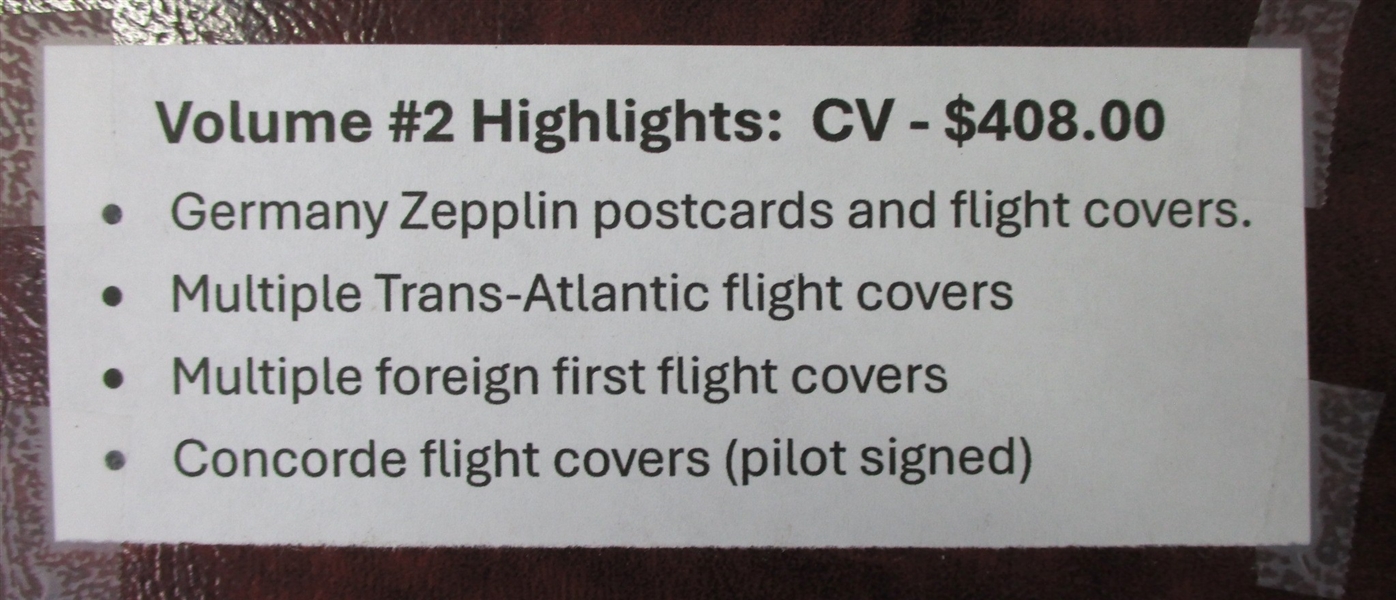 Airmail Postal History Volume 2 (Est $275-350)