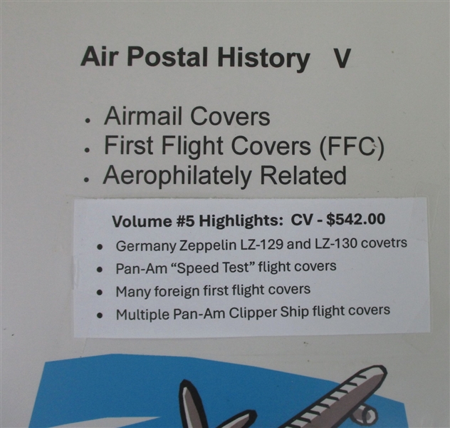 Airmail Postal History Volume 5 (Est $200-250)
