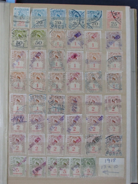 Switzerland - Bern Canton Revenues and Military Stamps (Est $100-150)