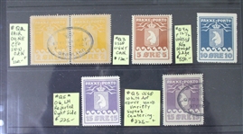 Greenland Parcel Post Issues, Unused and Used (Est $350-450)